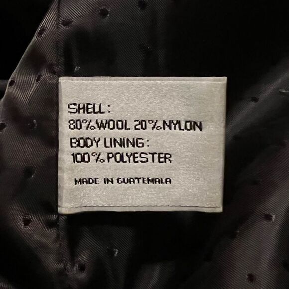 Larry Levine Vintage Espresso Brown Wool Single-Breasted Coat Sz 14 EUC - Picture 7 of 9